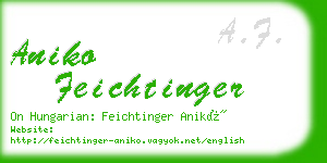 aniko feichtinger business card